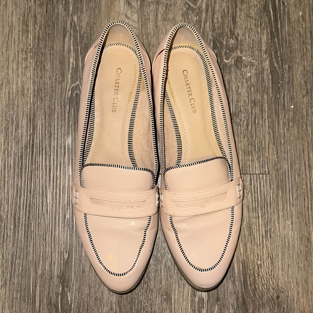 Charter Club pink loafers